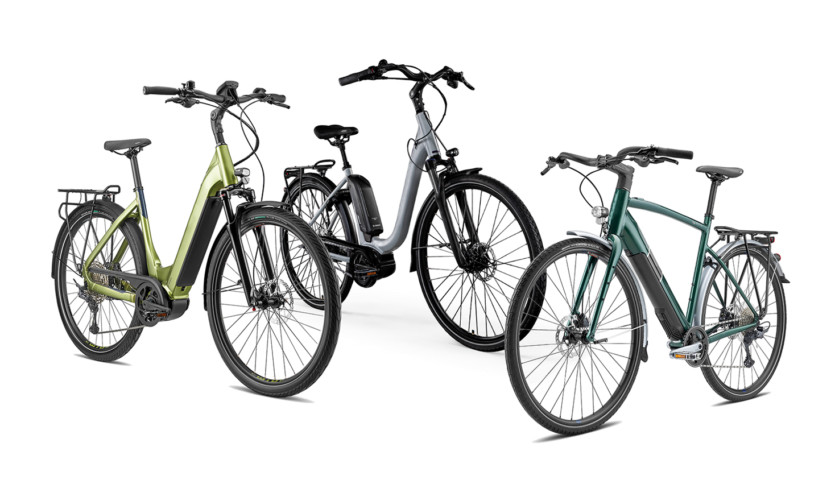 Fahrrad VICTORIA in black matt, E-Trekking Rad und E-Rennrad mit Antrieb